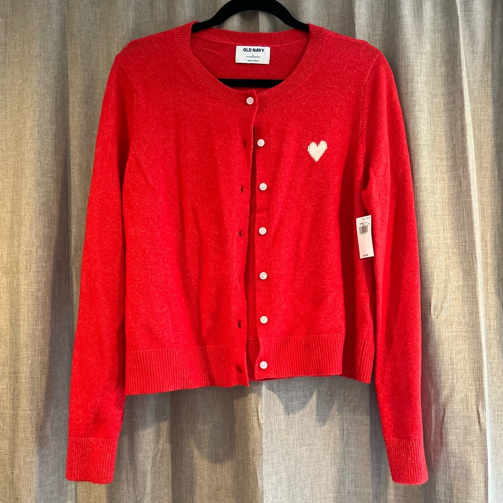 Adorable Old Navy Heart Cardigan
